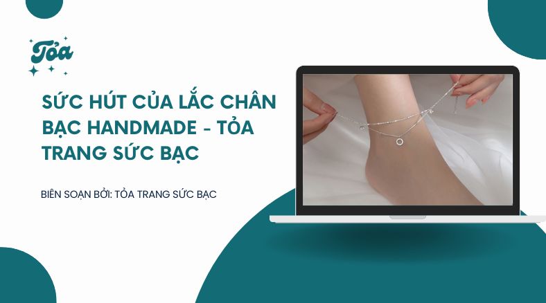 lắc chân bạc handmade